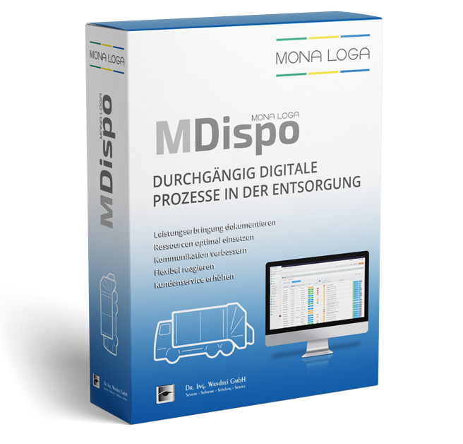 Dispositionssoftware MDispo für die Abfallwirtschaft von MONA LOGA