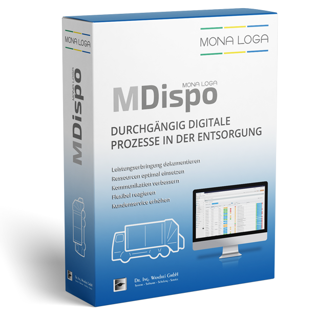 Dispositionssoftware MDispo für die Abfallwirtschaft von MONA LOGA Dispositionssoftware MDispo für die Abfallwirtschaft von MONA LOGA